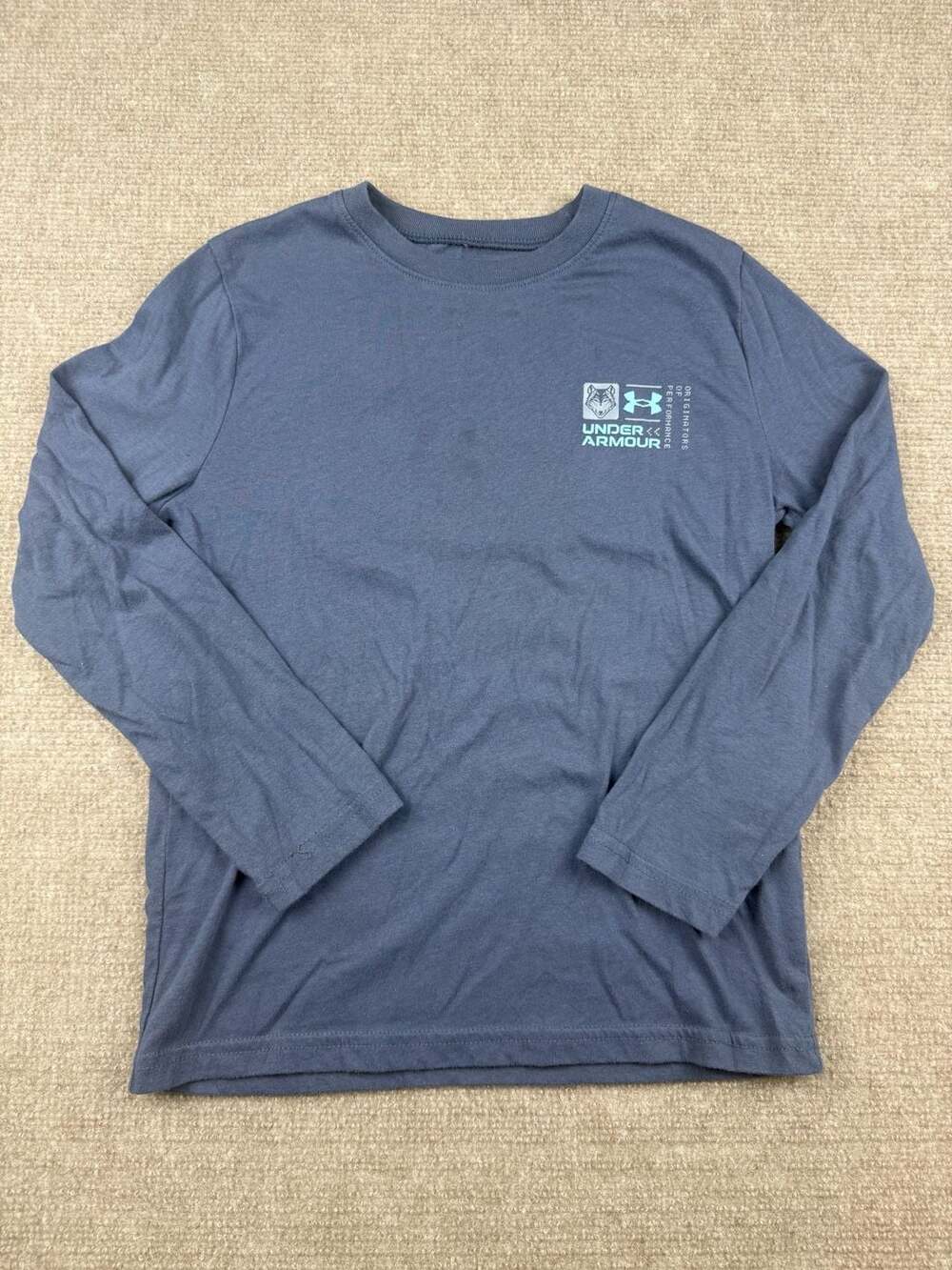 Boys Under Armour Outdoor Wolf Long Sleeve Graphic Tee